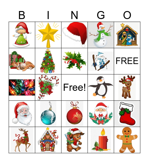 Christmas Bingo Card