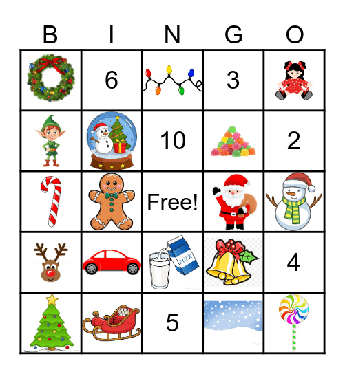 Christmas Bingo Card