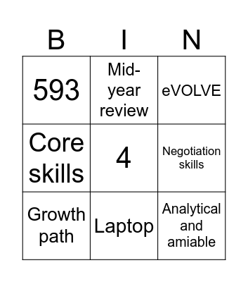 Meta and HR Bingo Card