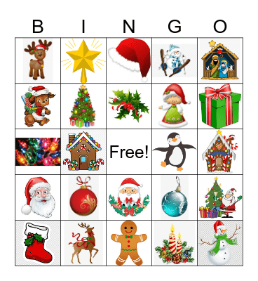 Christmas Bingo Card