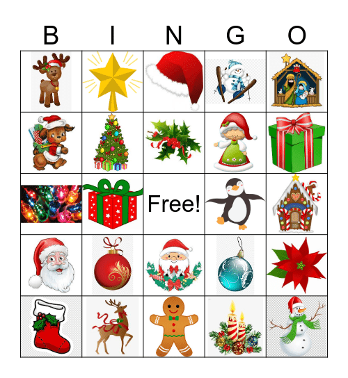 Christmas Bingo Card