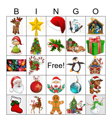 Christmas Bingo Card