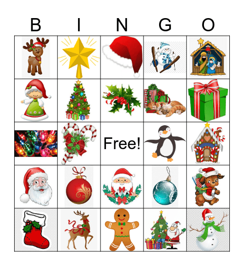 Christmas Bingo Card