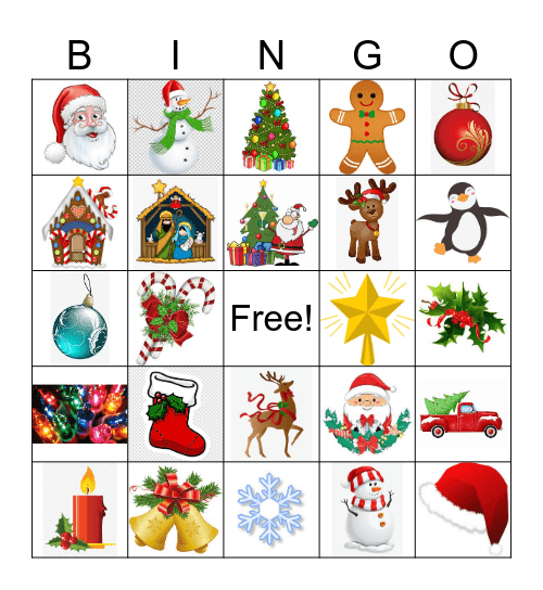 Christmas Bingo Card