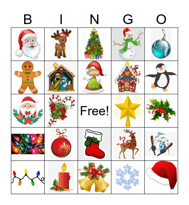 Christmas Bingo Card