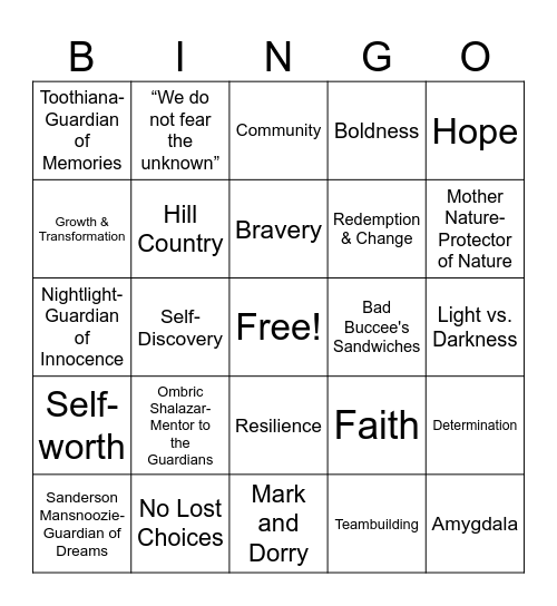 Empower Christmas Bingo Card