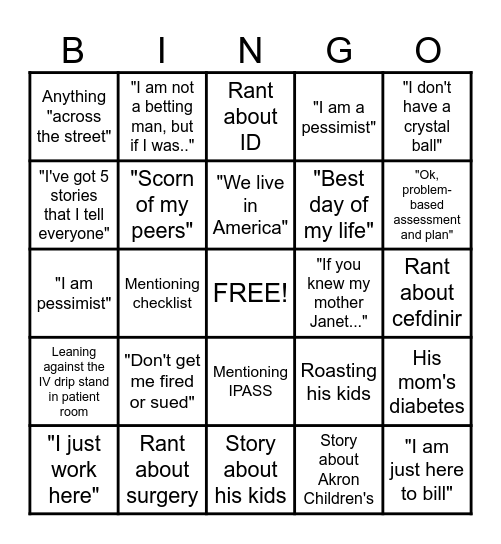 Solomon Soundbites: Bingo Edition Bingo Card