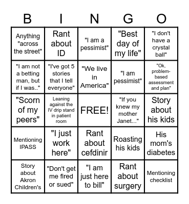Solomon Soundbites: Bingo Edition Bingo Card