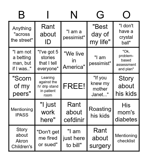 Solomon Soundbites: Bingo Edition Bingo Card