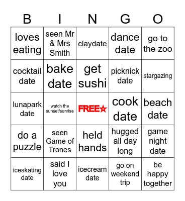 BINGO TIME Bingo Card