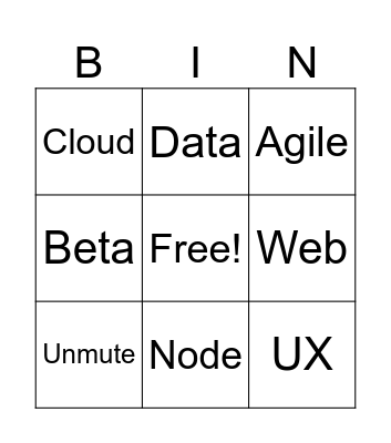 TECH BINGO Card