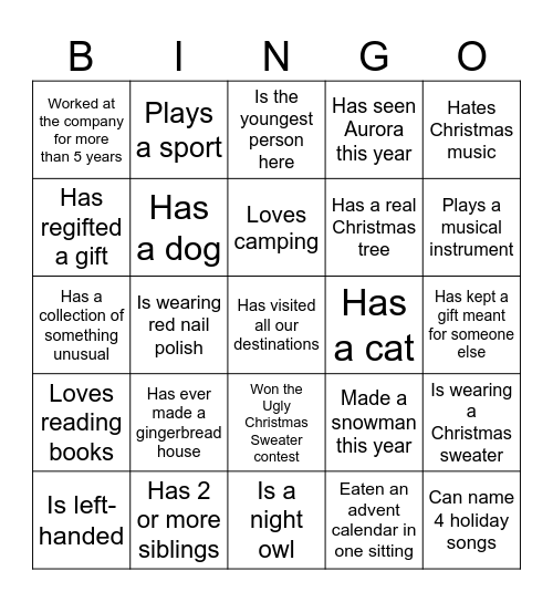 Timetravels BINGO Card