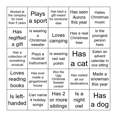 Timetravels BINGO Card