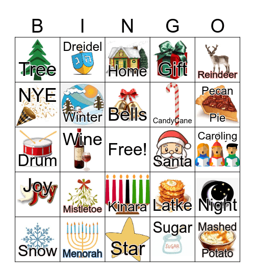 Holiday Bingo Card