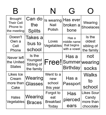 Troop 17411 Bingo Card