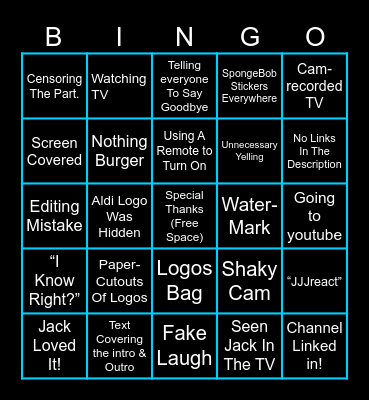 ABC’s World Bingo Card