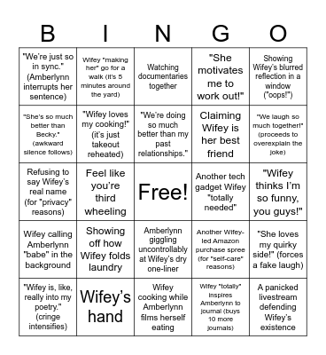 Ambie - Wifey Era Bingo Card