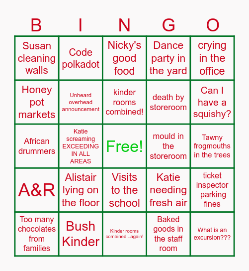 CLP 2024 Bingo Card