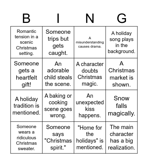 Christmas Island Bingo Card