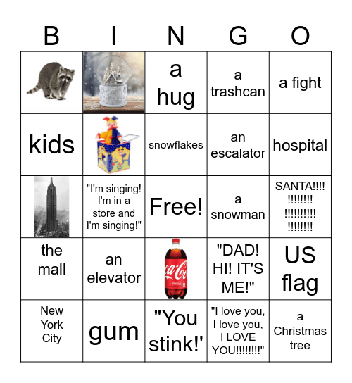 ELF BINGO Card