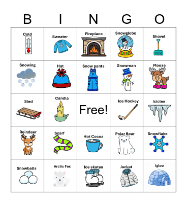 Winter Bingo Card