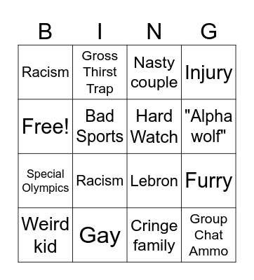 Insta Reels Bingo Card