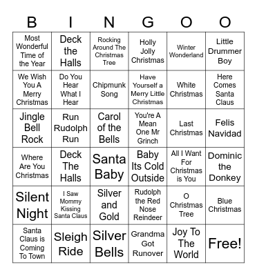Bing Ho Ho Ho Bingo Card