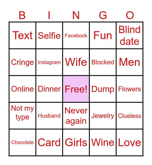 Galentine’s BINGO Card
