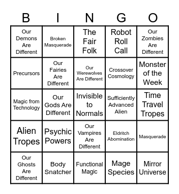 Teenage Mutant Ninja Turtles Bingo Card