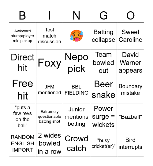 B B L  B I N G O Bingo Card
