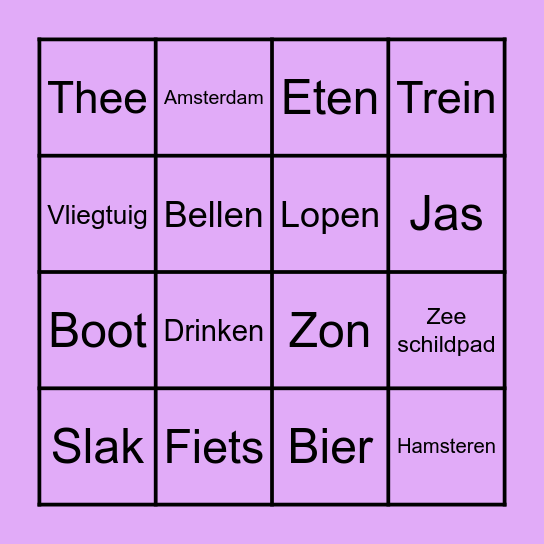 Iconische Gebaren Bingo Card