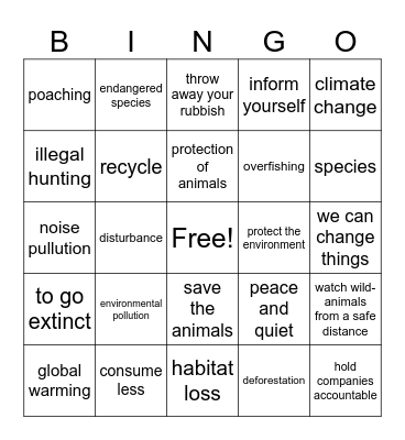 Bingo - UNIT 4 Bingo Card