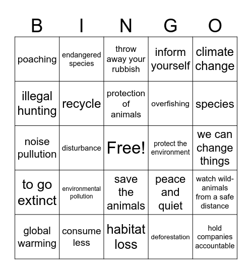 Bingo - UNIT 4 Bingo Card