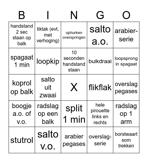 TURN BINGO Card