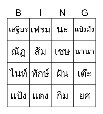 WHO AM I (?) Bingo Card