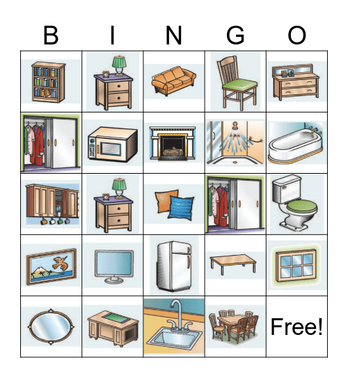 BINGO: At Home Bingo Card