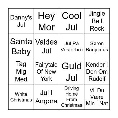 FGU Julebingo Card