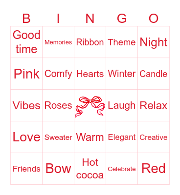 Bow-tiful night in Bingo Card