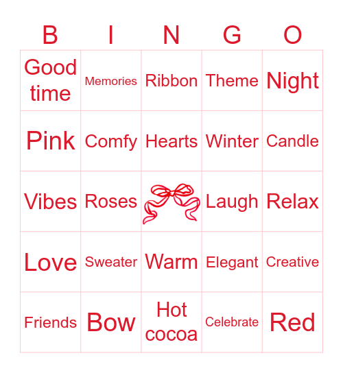 Bow-tiful night in Bingo Card