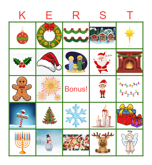 Kerst Bingo! Bingo Card