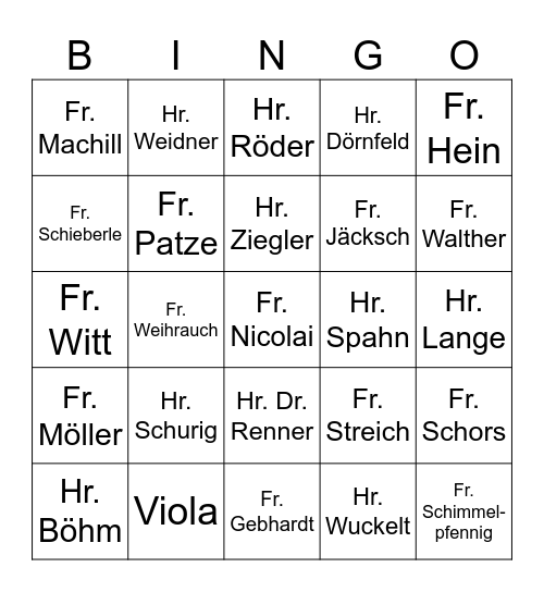 Weihnachtsfeier 2024 Bingo Card
