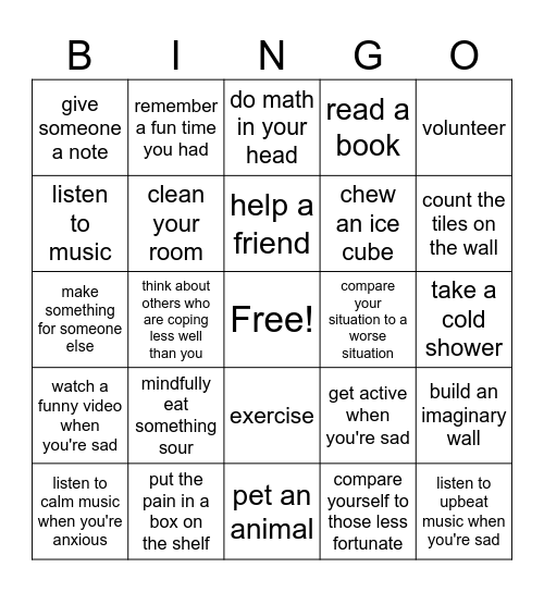 ACCEPTS BINGO Card