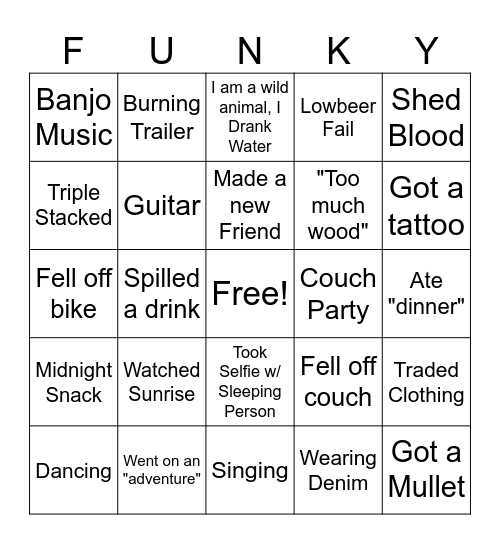 Solstice 2024 Bingo Card