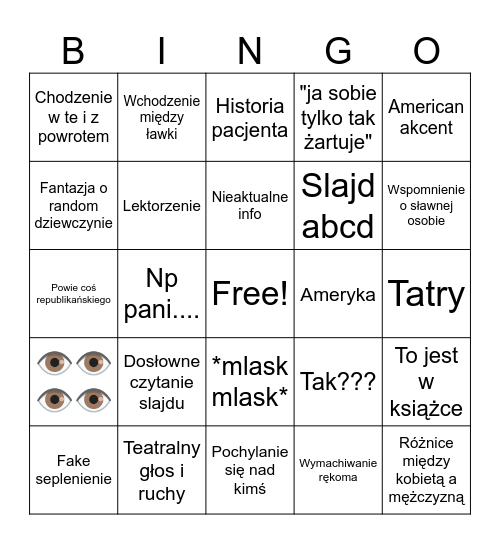 Nawrocki Bingo Card