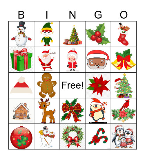 Holiday Bingo Card