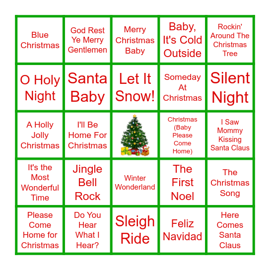 Christmas Bingo Card