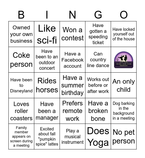 End of Year Celebration BINGO Card