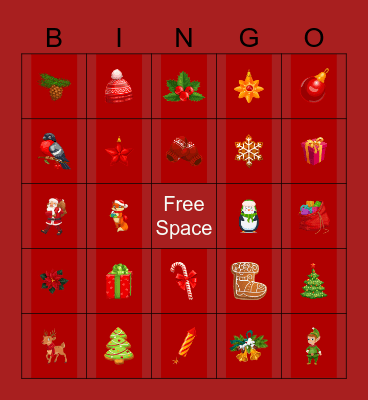 Bingo de Noël à Grand-Bouctouche Bingo Card