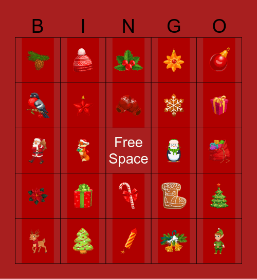 Bingo de Noël à Grand-Bouctouche Bingo Card