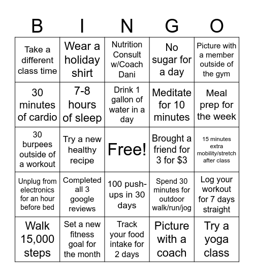 CFCG Bingo Card